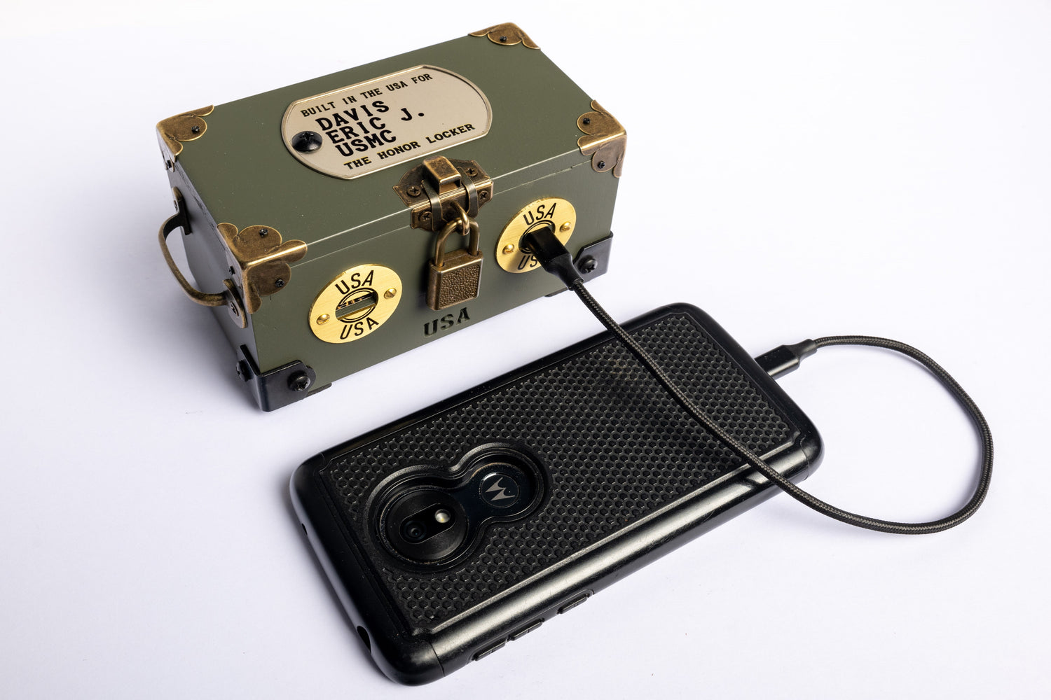 Honor Locker Veteran Gift Phone Charger - Order & Customize - Honor Locker
