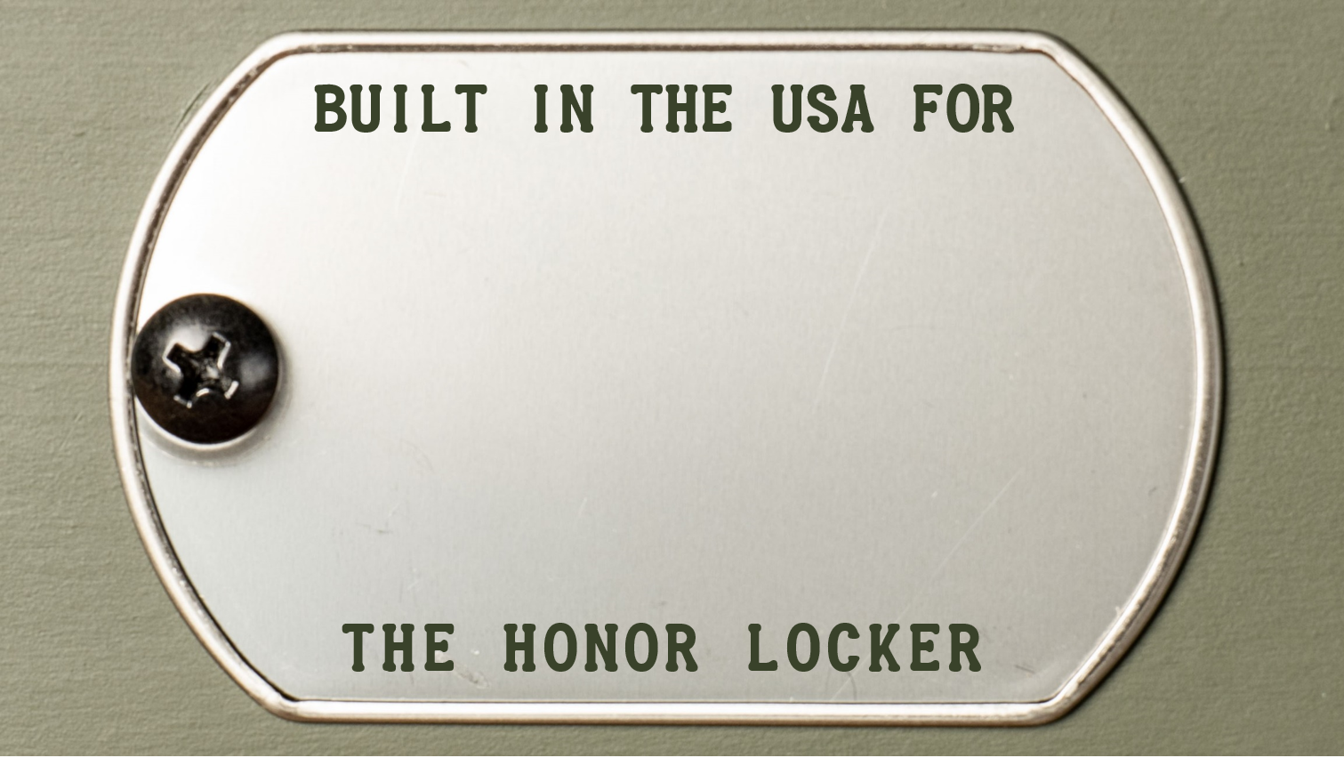The Honor Locker Veteran Gift Personalized Dog Tag Nameplate