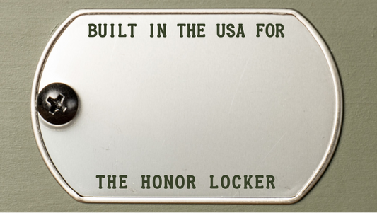 The Honor Locker Veteran Gift Personalized Dog Tag Nameplate