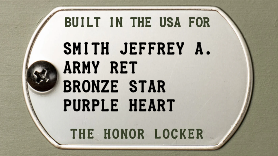 honor locker replica footlocker gift custom dog tag example medals