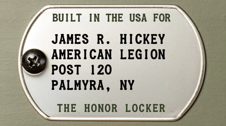 honor locker replica footlocker gift custom dog tag example  american legion post