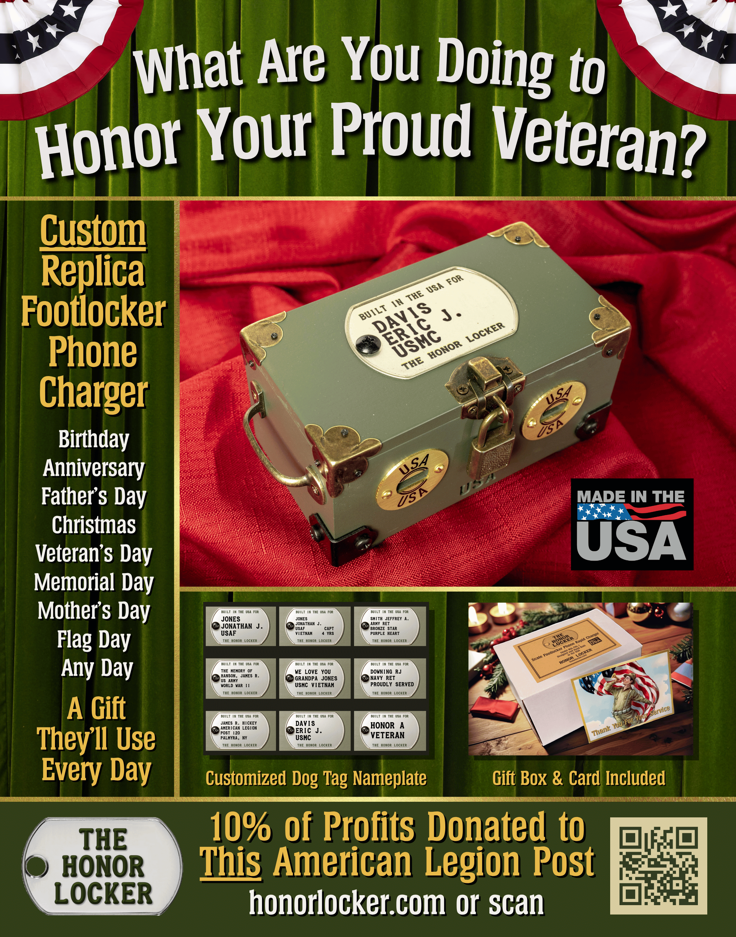 download of honor locker poster for american legion donation program
