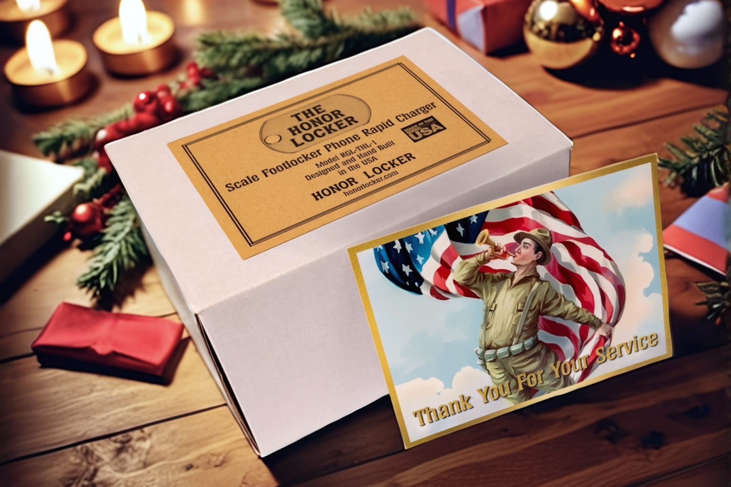 Honor Locker Veteran Gift Phone Charger - Card & Gift Code Now - Honor Locker